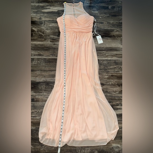 Bill Levkoff Women’s Blush Bridesmaids Dress Size 10 - Picture 4 of 7